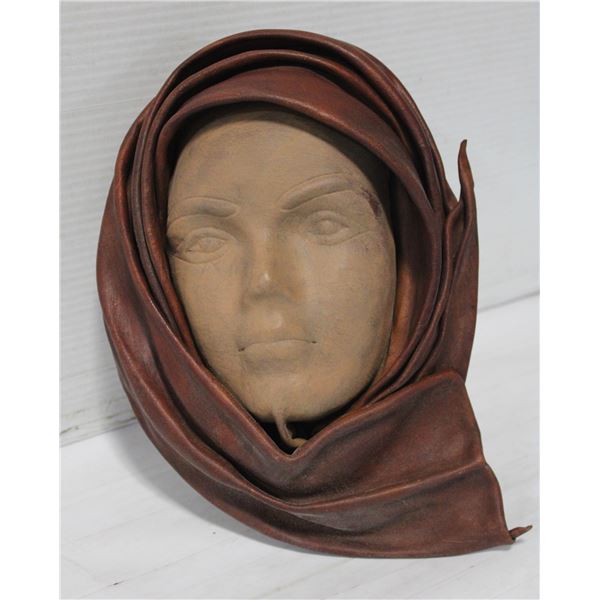 HANDCRAFTED 2000 MADE IM MEXICO LEATHER FACE