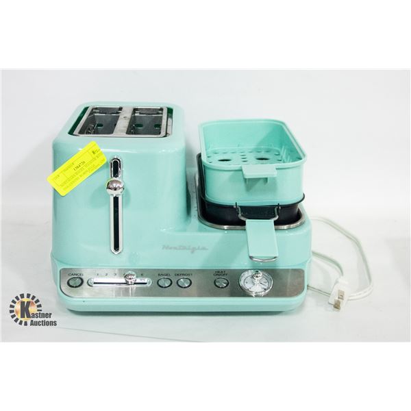 NOSTALGIA BAGEL TOASTER WITH EGG CENTRE ROBIN EGGS