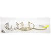 Image 1 : ESTATE VINTAGE RHINESTONE TIARAS ALL