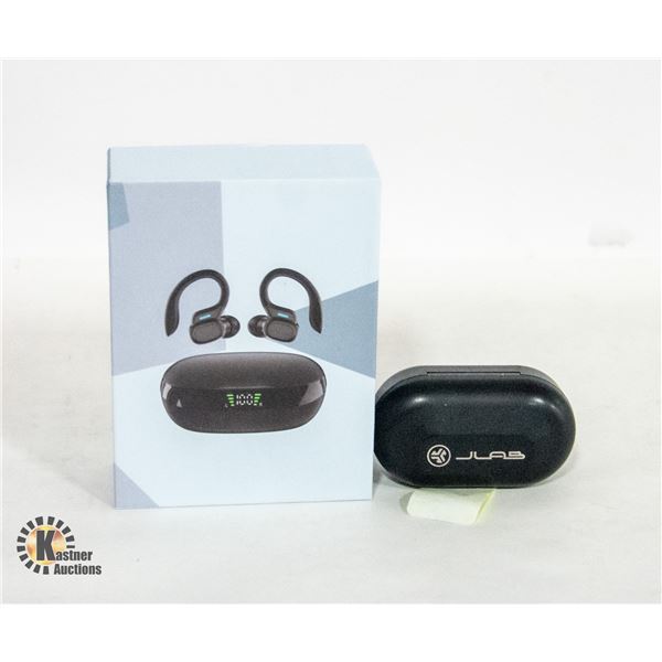 2 SET WIRELESS EARBUDS ONE NEW IN BOX-ESTATE