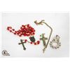 Image 1 : ESTATE ROSARY & MEDALLIONS ALL TOGETHER-ESTATE