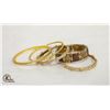 Image 1 : ESTATE BANGLES SOME WITH STONES INSET ALL