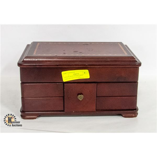 ESTATE ROSEWOOD LARGE JEWELRY BOX-ESTATE