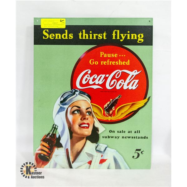 METAL WALL ADVERTISEMENT SIGN - REPRODUCTION