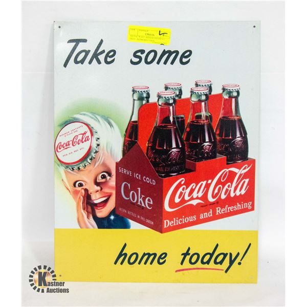 METAL WALL ADVERTISEMENT SIGN - REPRODUCTION