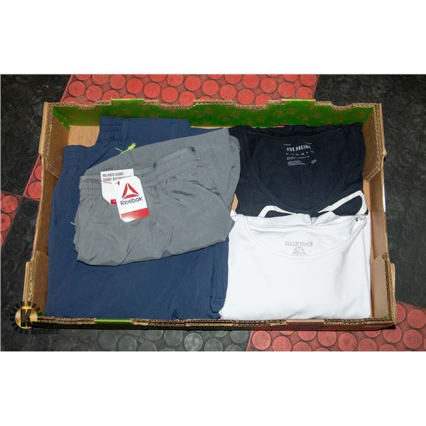 FLAT WITH LADIES CLOTHING INCL. FOX RACING T-