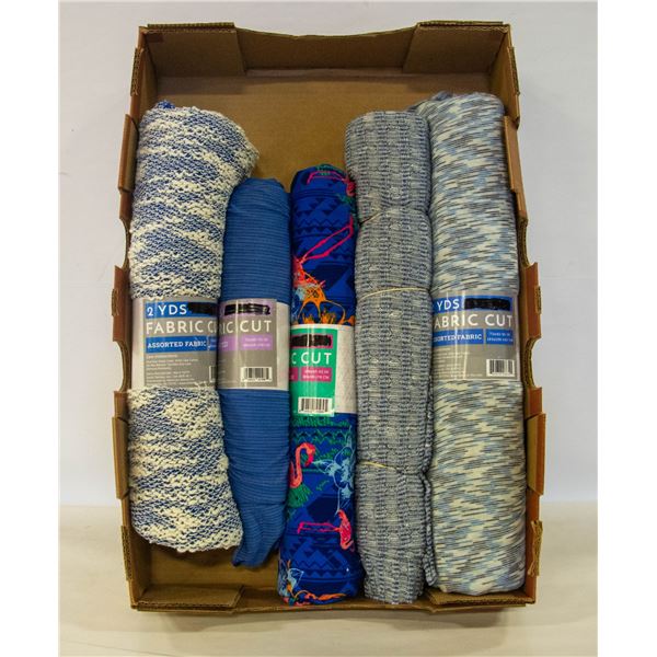 FABRIC MEDIUM BLUES STRETCH KNIT, WOVEN