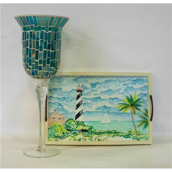 AQUA GLASS TORCH & LIGHTHOUSE SERVE