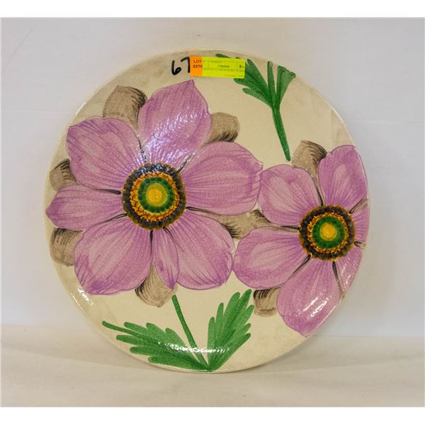 MAUVE FLOWER BOWL 16 INCH