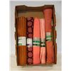 Image 1 : FABRIC DARK ORANGE 6 ROLLS STRETCH