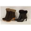 Image 1 : LADY BOOTS CHOCO BROWN SUEDE FLEECE