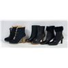 Image 1 : LADY BOOTS NINE WEST BLK FUR TRIM SZ 7,