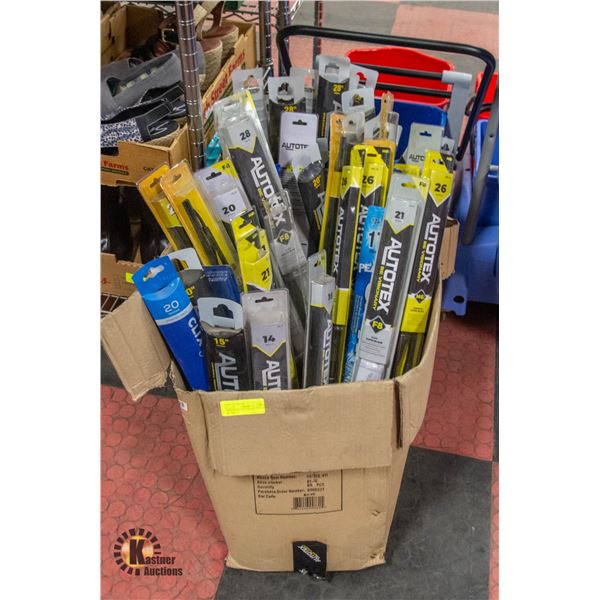 LARGE BOX OF 50 ASSORTED WIPER BLADES