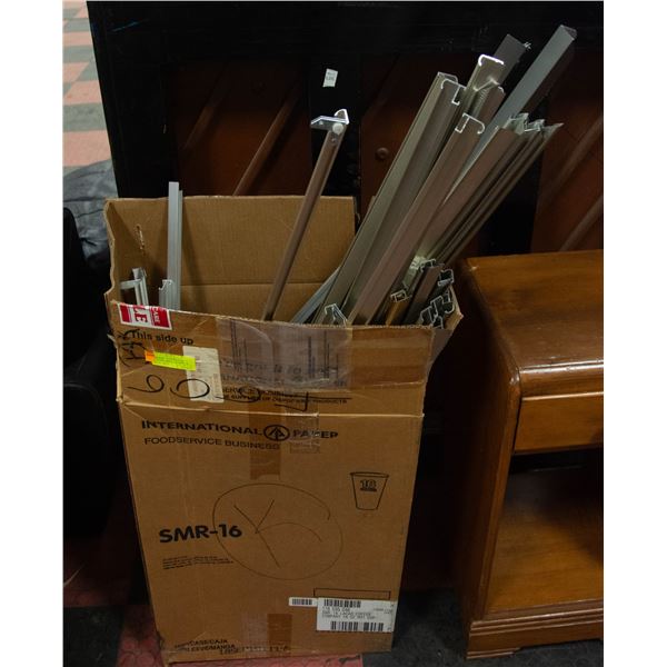METAL FRAMING MATERIALS LARGE BOX LOT