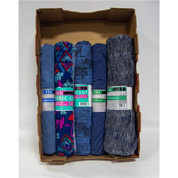 FABRIC NAVY BLUE 5 ROLL STRETCH