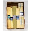 Image 1 : FABRIC LIGHT YELLOW 5 ROLLS 2 - 3 YD EACH