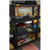 Image 1 : BLACK RESIN SHELVING UNIT H-57" W-14" L-36"