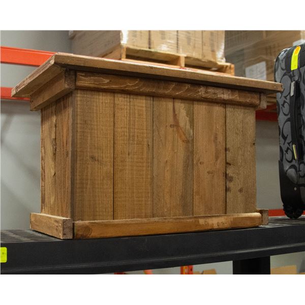 HANDMADE STAINED SMALL WOODEN GARDEN PLANTER