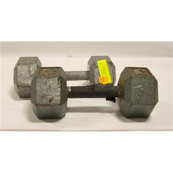 20LB AND 25LB DUMBELLS