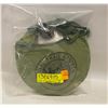 Image 1 : OLD MILITARY METAL CANTEEN W/GREEN CANVAS OFFICIAL