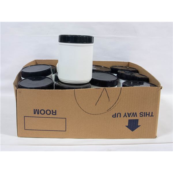 PLASTIC TWIST LID CANISTERS- LOT OF 12
