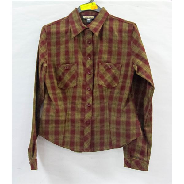 NEW FOUR SEAS M RED/YELLOW BUTTON UP