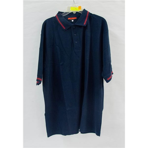 NEW ALBERTA SPORTSWEAR 3XL DRK BLUE BUTTON SHIRT