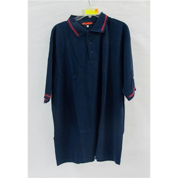 NEW ALBERTA SPORTSWEAR 3XL DRK BLUE BUTTON SHIRT