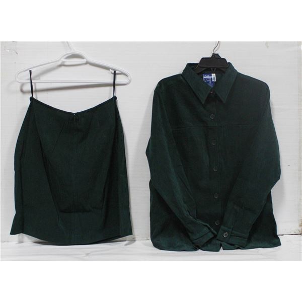 NEW VENEZIA JEANS 14/16 GREEN BUTTON-UP SHIRT