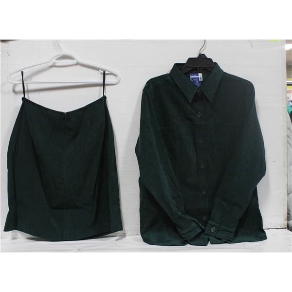 NEW VENEZIA JEANS 14/16 GREEN BUTTON-UP SHIRT