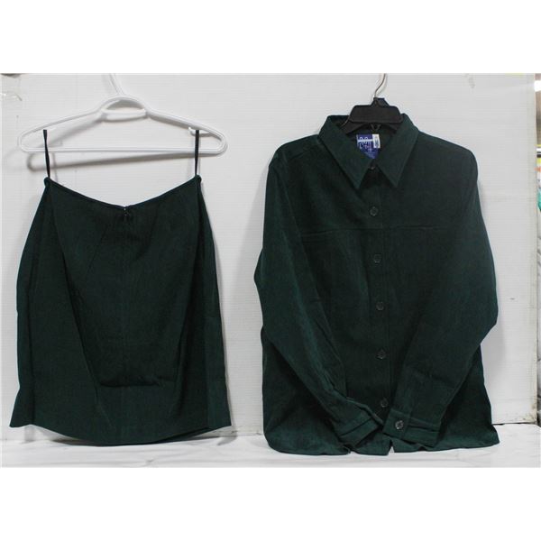 NEW VENEZIA JEANS 14/16 GREEN BUTTON-UP SHIRT