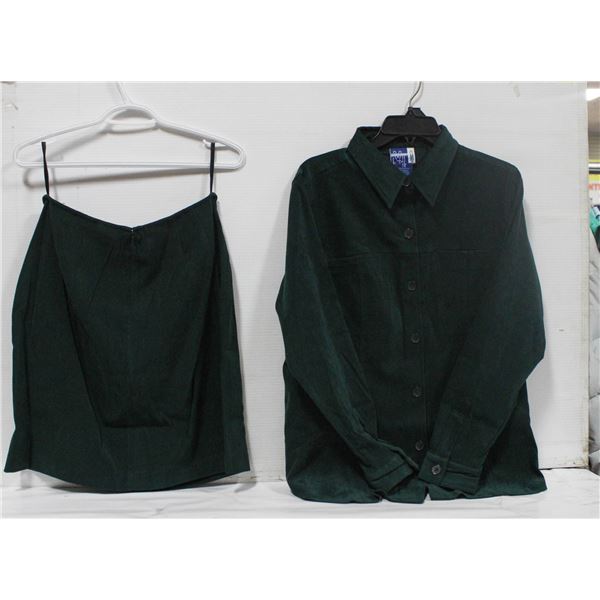 NEW VENEZIA JEANS 14/16 GREEN BUTTON-UP SHIRT