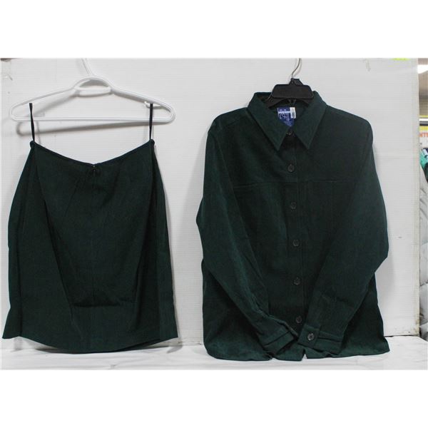 NEW VENEZIA JEANS 14/16 GREEN BUTTON-UP SHIRT