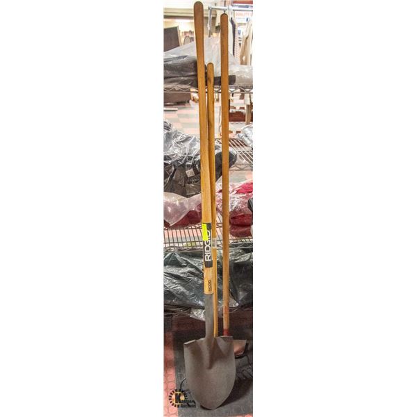 METAL RAKE WITH SPADE AND HOE