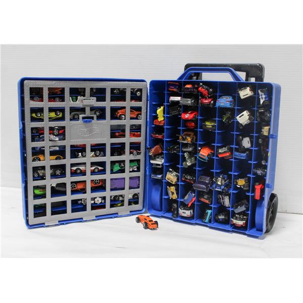OLDER HOT WHEELS CARRY CASE ON WHEELS WITH