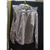 2 NEW EXPRESS S 7/8 STRIPED PLAD BUTTON UP