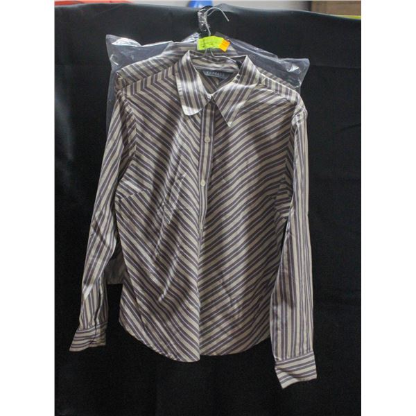 2 NEW EXPRESS S 1/2 STRIPED BUTTON UP