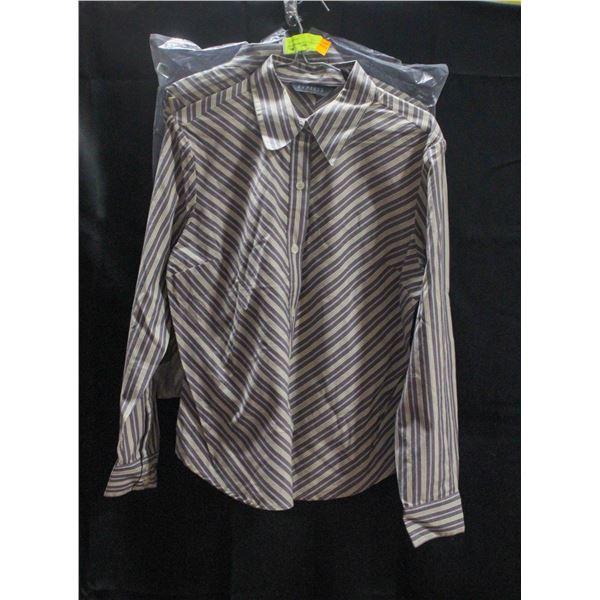 NEW EXPRESS S 7/8 STRIPED BUTTON UP