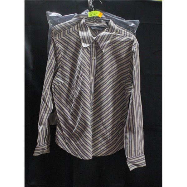 2 NEW EXPRESS S 7/8 STRIPED BUTTON UP