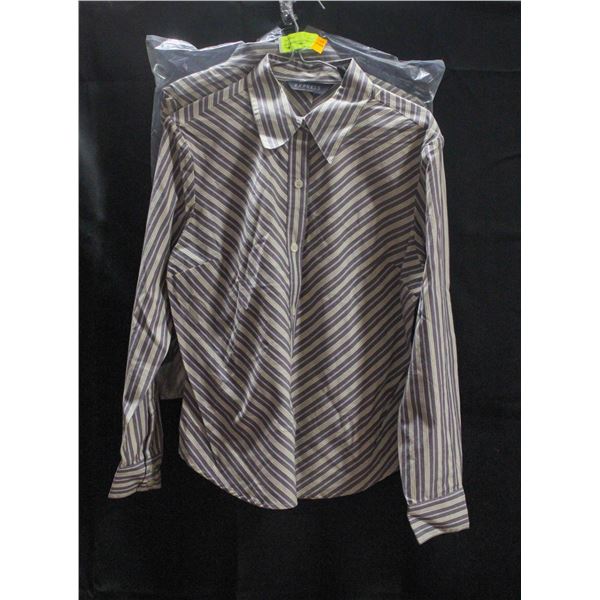 2 NEW EXPRESS S 7/8 STRIPED BUTTON UP