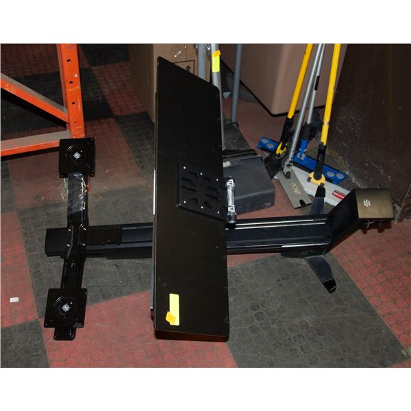 DESK SIT/STAND ATTACHMENT W/DUAL MONITOR