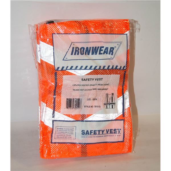 BUNDLE OF 10 BRAND NEW HI-VIZ SAFETY VESTS