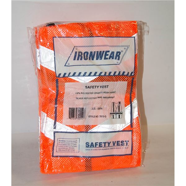 BUNDLE OF 10 BRAND NEW HI-VIZ SAFETY VESTS