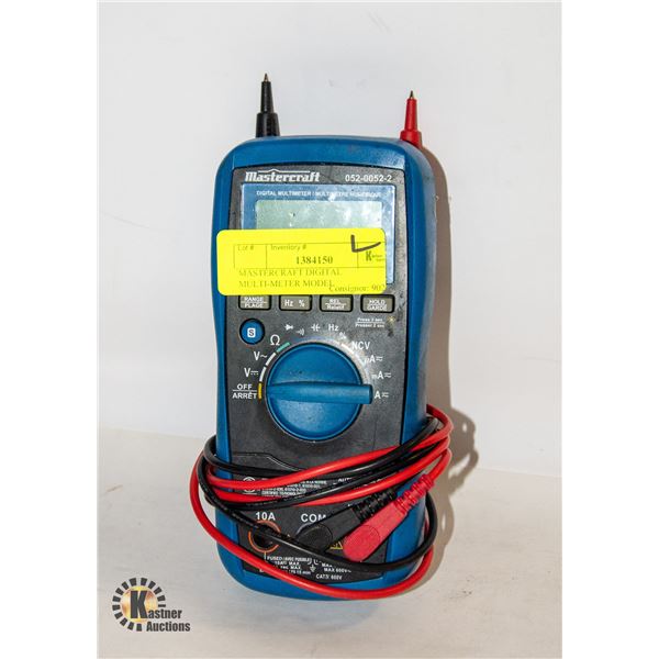 MASTERCRAFT DIGITAL MULTI-METER MODEL