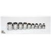 SNAP-ON 9 PC 3/8 STANDARD SOCKET SET 3/4 - 5/16