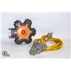 BOX WITH RIDGID 5-OUTLET EXTENSION CORD