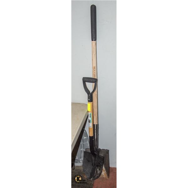 PAIR OF SHOVELS 2 TOGETHER
