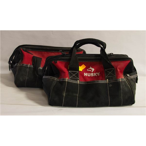 ESTATE TOOLS - TWO 18 INCH HUSKY TOOLBAGS