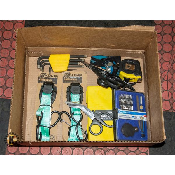 FLAT OF TOOLS NEW AND USED