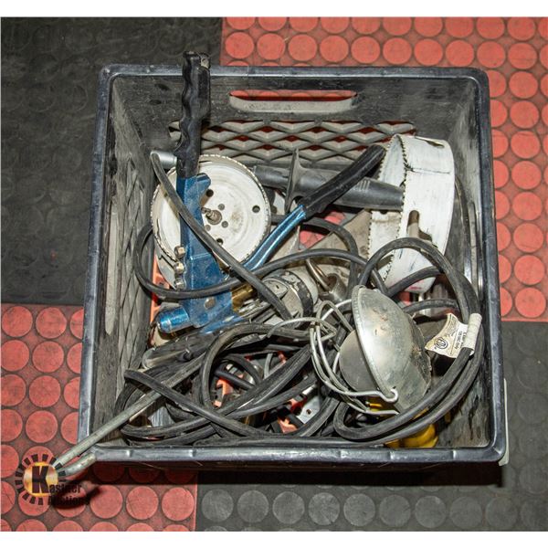 BAILIFF SEIZED: TOTE OF SHOP SUPPLIES INCLUDES